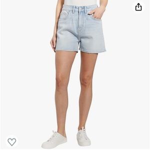 OAT New York High Rise Denim Shorts